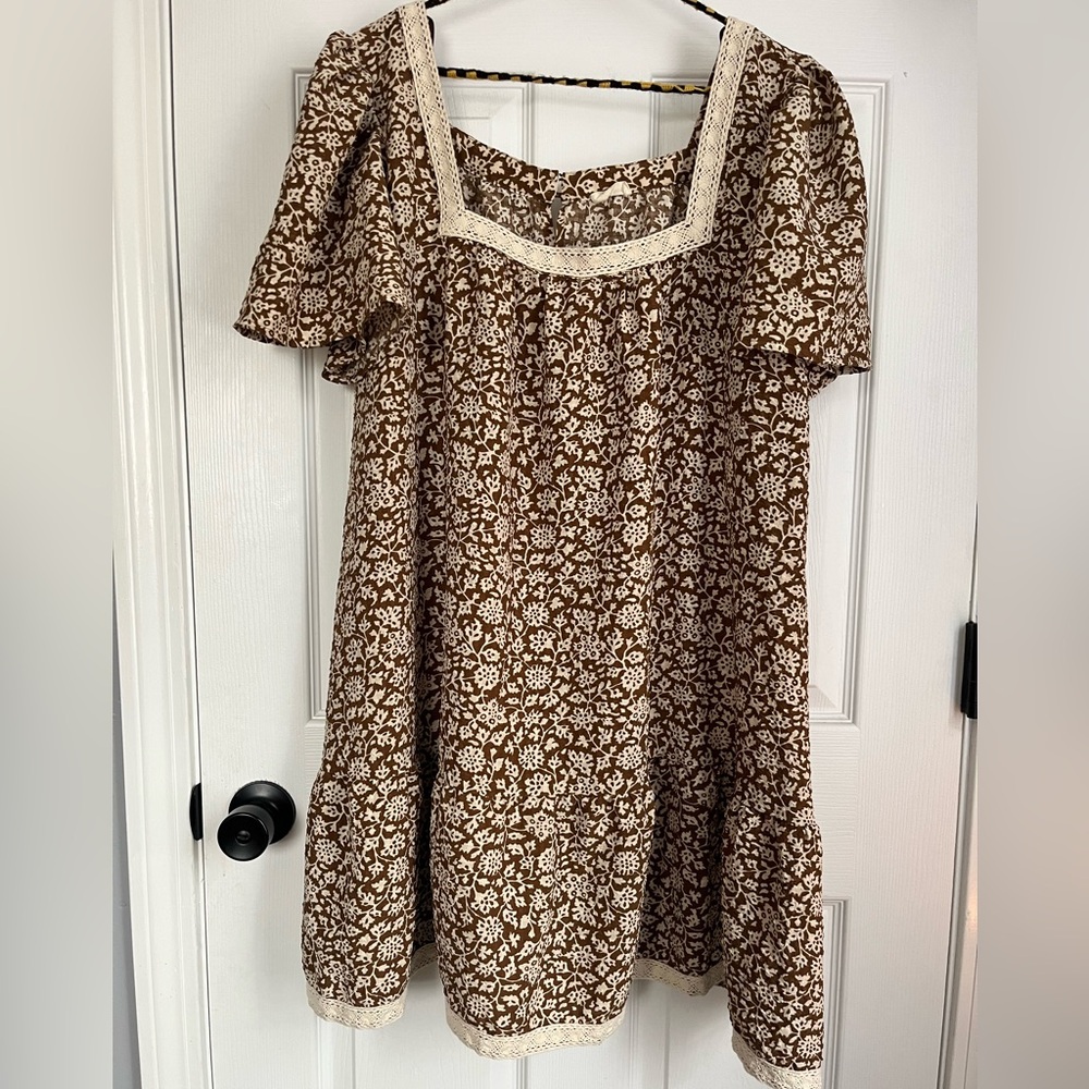 Tullabee Cottagecore Casual Dress XL Vintage Style